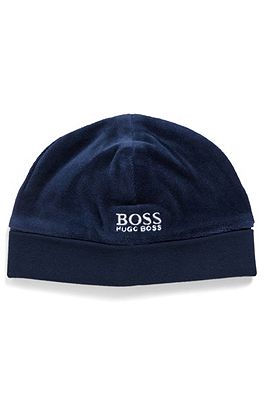 BOSS Bonnet pour b b en coton biologique m lang logo