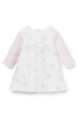 Gift-boxed two-in-one baby dress, White