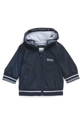 BOSS - Baby hooded jacket with logo details