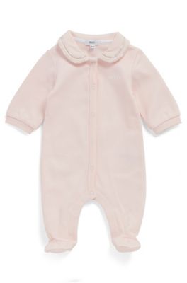 BOSS - Baby sleepsuit in pure cotton 