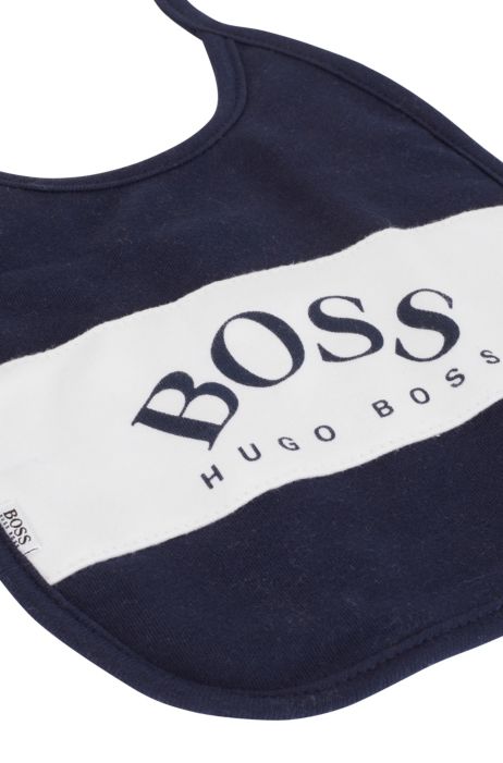 Boss Lot De Trois Bavoirs Pour Bebe Avec Logos Imprimes