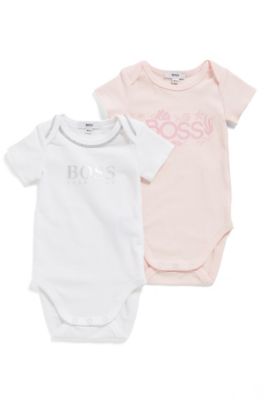 BOSS - Baby girl gift-boxed bodysuits 