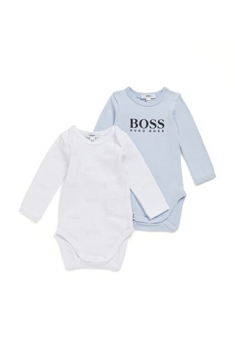HUGO BOSS Abbigliamento Completi Body e tutine Body per neonato in jersey di cotone elasticizzato in confezione da due 