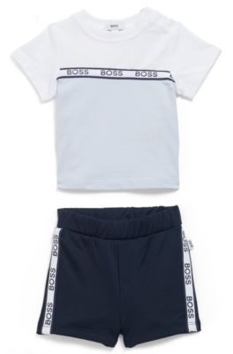 hugo boss t shirt and shorts set