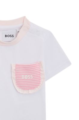 Gift-boxed set of baby T-shirt and leggings, White