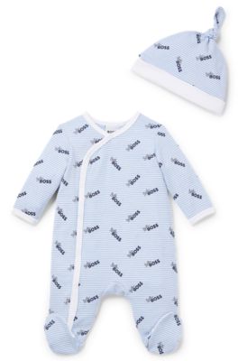 BOSS Gift boxed sleepsuit and hat for babies