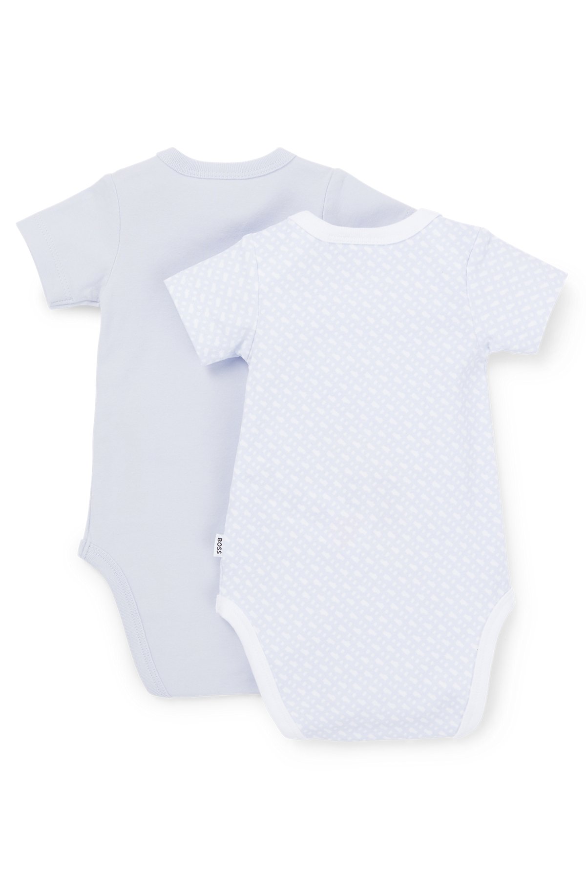 BOSS - Two-pack of baby bodysuits with signature print