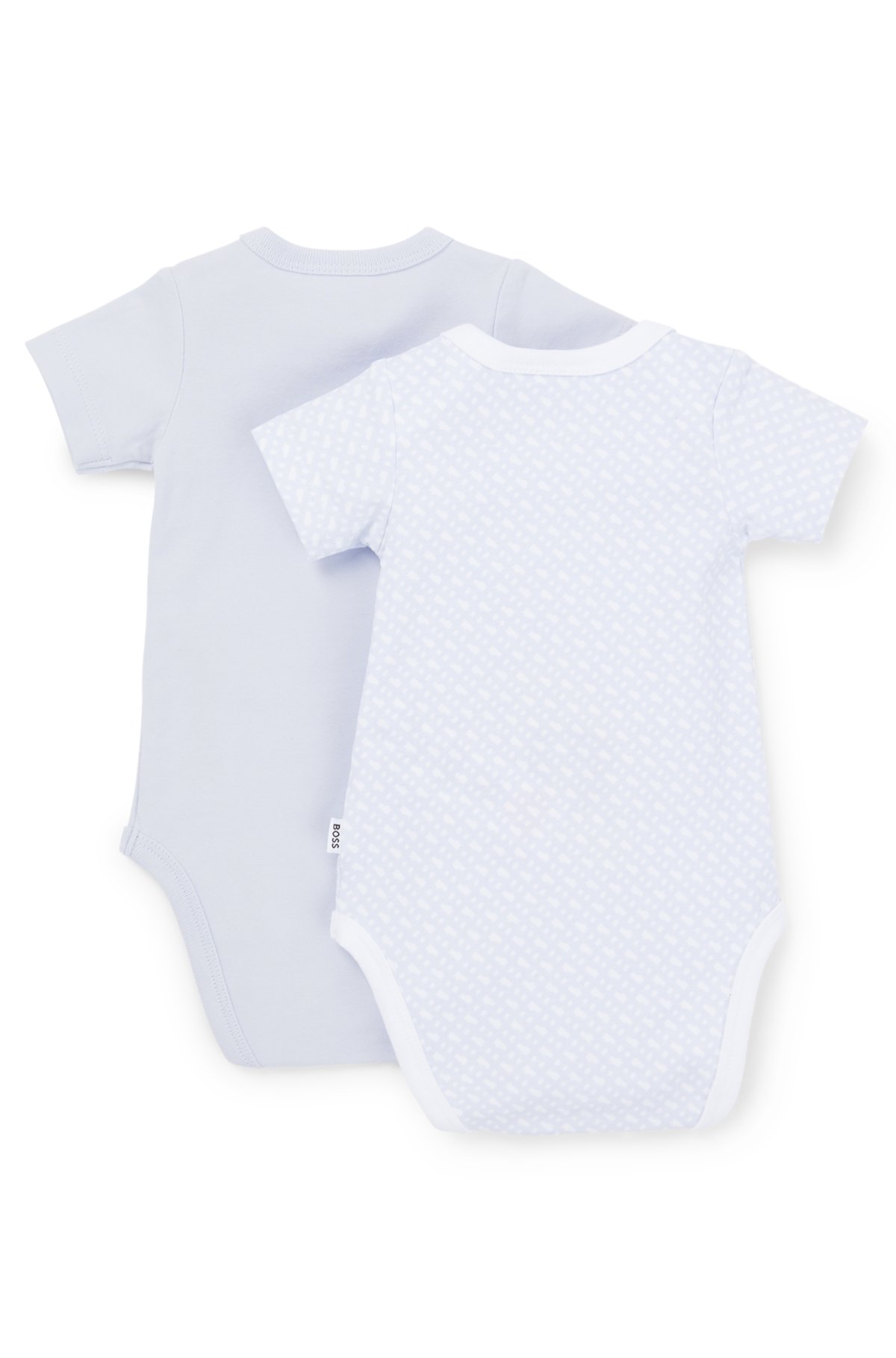 Two-pack bodysuits of signature BOSS with print baby -