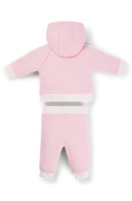 Trainingspakje voor baby&rsquo;s met logodetails, in een cadeaubox, Pink