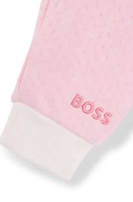 Trainingspakje voor baby&rsquo;s met logodetails, in een cadeaubox, Pink
