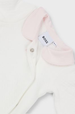 Gift-boxed sleepsuit and headband for babies, White