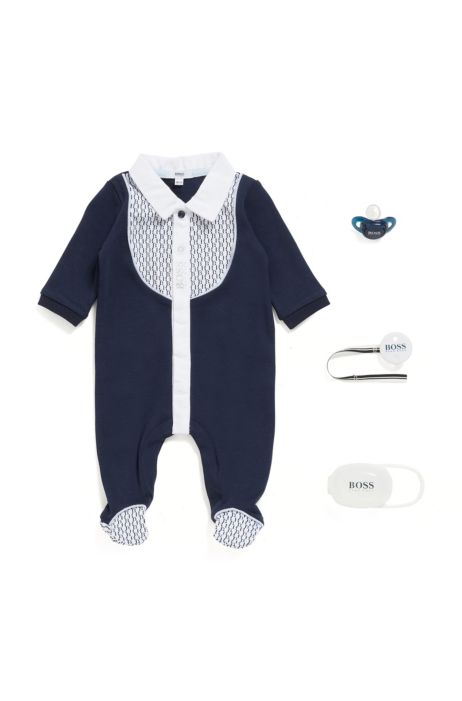 Boss Coffret Cadeau Compose D Une Sucette Pour Bebe Et De Ses Accessoires