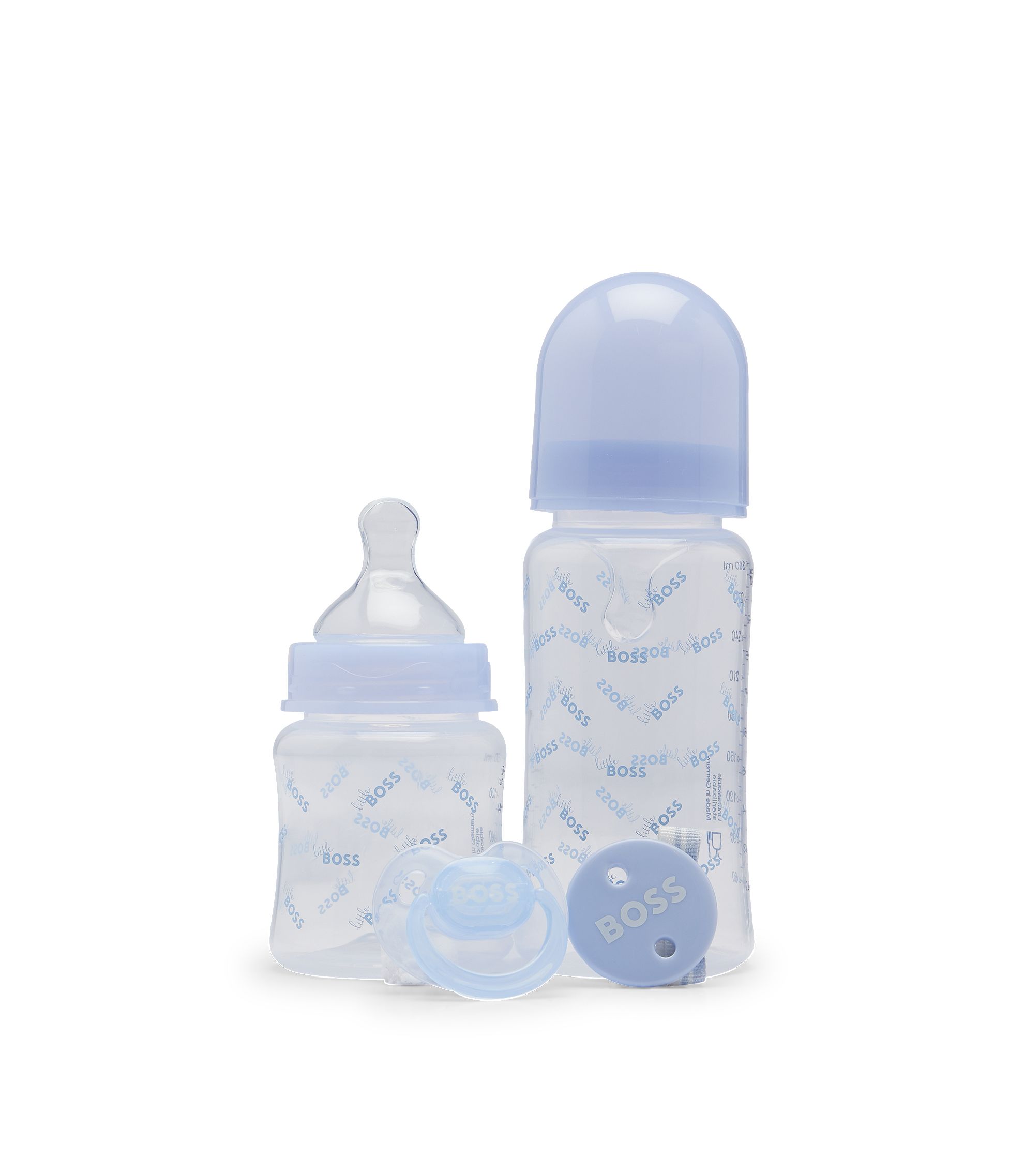 BOSS - Gift-boxed set of baby bottles, dummy and clip BOSS - Gift-boxed set of baby bottles, dummy and clip