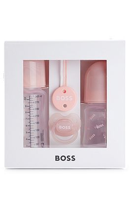 BOSS - Coffret cadeau comprenant des biberons, une tétine et une