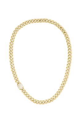 BOSS - ゴールドトーン テクスチャードチェーン ネックレス