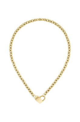 Collier avec chaîne dorée avec pendentif cœur
