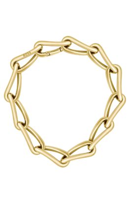 ファッションなデザイン - BOSS Gold-tone tone Gold - links tubular twisted with necklace ウェア