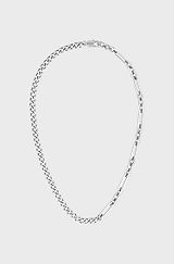 Stainless-steel necklace with chain and links, Assorted-Pre-Pack