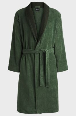 Bat&iacute;n en terciopelo de algod&oacute;n con monograma Double&nbsp;B, Verde