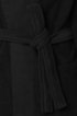 Kimono-style bathrobe in combed Aegean cotton, Black