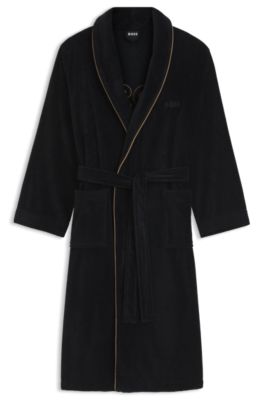 Peignoir Homme 100% Coton – 320 G/m² – Logo Brodé El Ganso – Bleu Marine – Taille L/XL