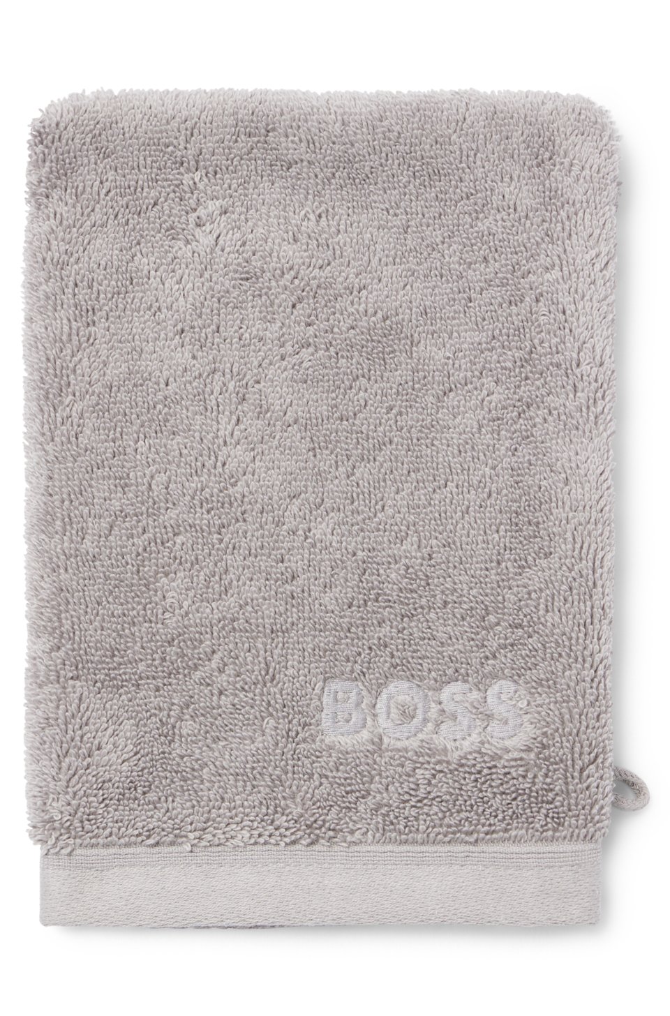 Aegean-cotton washing mitt with tonal logo