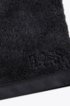 Washing mitt in combed Aegean cotton, Black