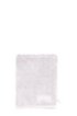 Finest Egyptian cotton washing mitt with contrast logo embroidery, Silver
