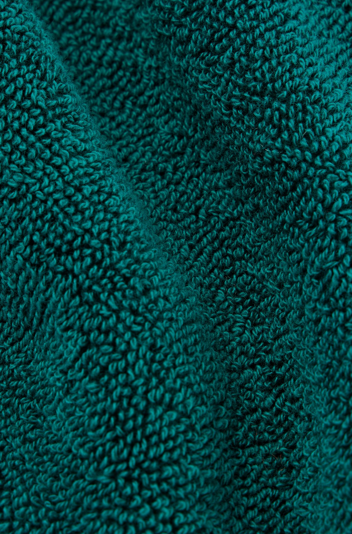 Egyptian-cotton wash mitt with contrast logo, Dark Green