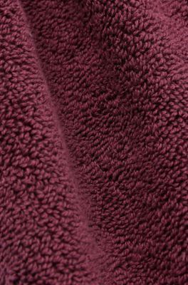 Egyptian-cotton wash mitt with contrast logo, Dark Purple