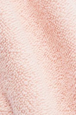 Egyptian-cotton wash mitt with contrast logo, Pink