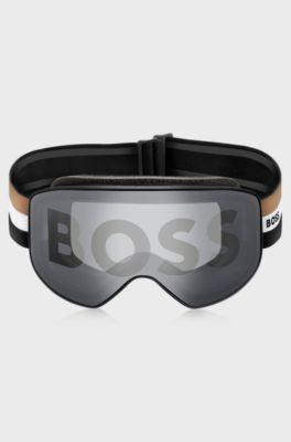 Ski goggles with logo detailing, Black