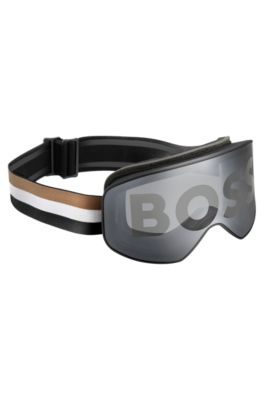 Ski goggles with logo detailing, Black