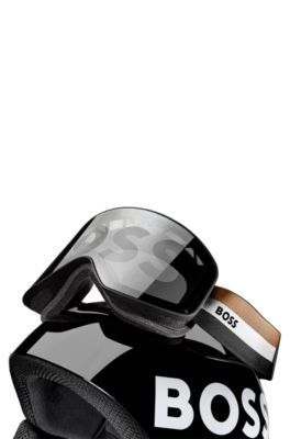 Ski goggles with logo detailing, Black