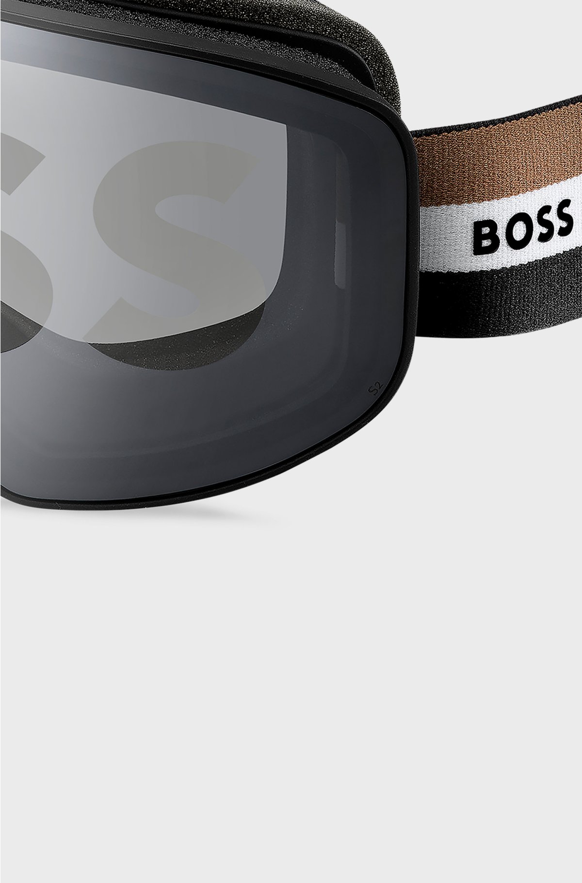 Ski goggles with logo detailing, Black