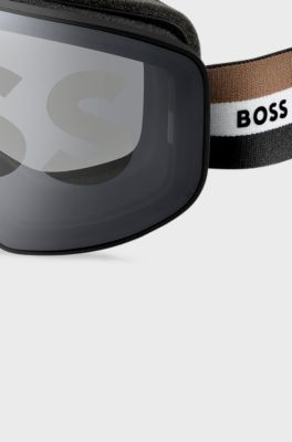Masque de ski avec logo, Noir