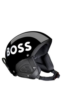 Ski helmet with logo detailing, Black