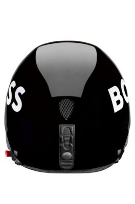 Ski helmet with logo detailing, Black