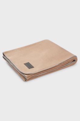 Whipstitched throw with two-tone effect, Orange