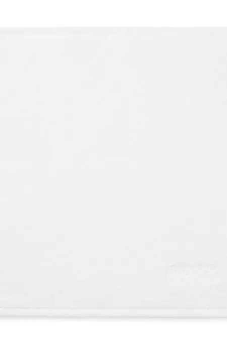 Cotton face cloth with contrast embroidered logo