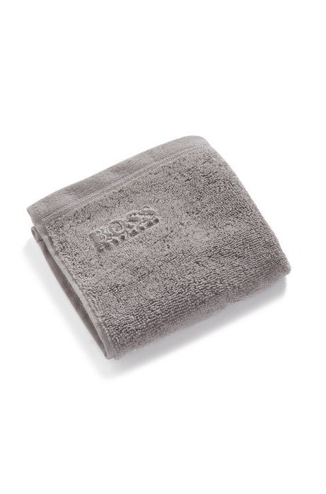 Face cloth in combed Aegean cotton, Silver