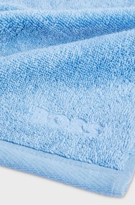 Cotton face cloth, Blue
