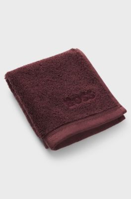 Cotton face cloth, Dark Red