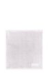 Finest Egyptian cotton face cloth with logo embroidery, Silver