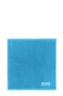 Finest Egyptian cotton face cloth with logo embroidery, Blue
