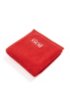 Finest Egyptian cotton face cloth with logo embroidery, Red