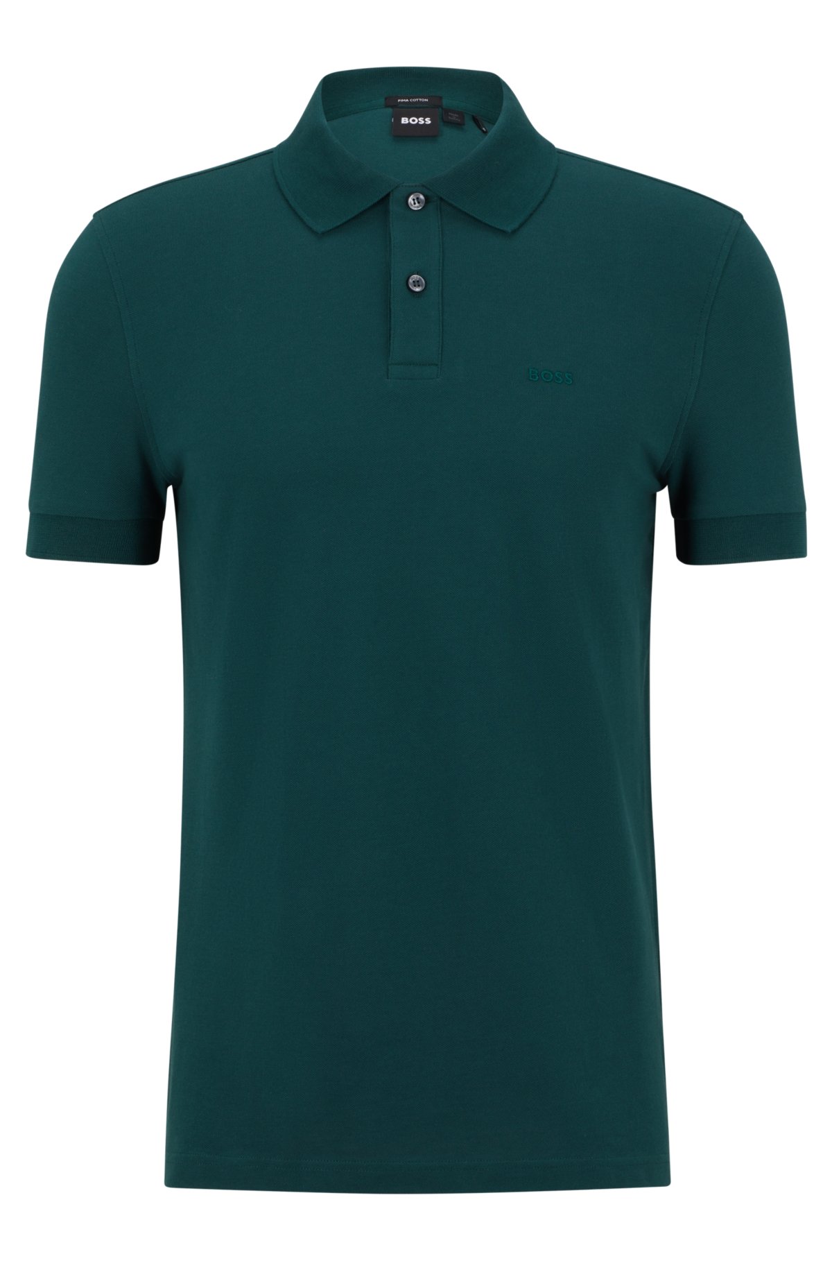 logo polo embroidery with BOSS shirt - Regular-fit