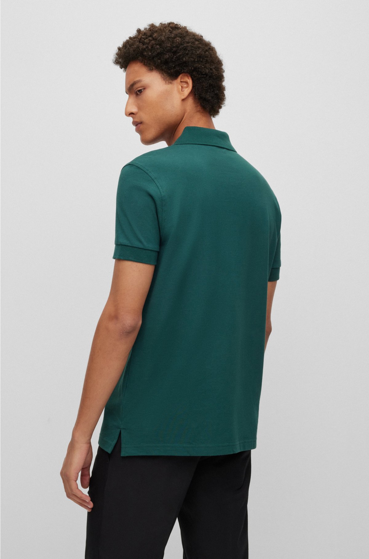 shirt - embroidery logo polo with Regular-fit BOSS