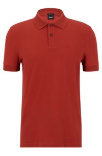 Regular-fit shirt embroidery - logo polo with BOSS