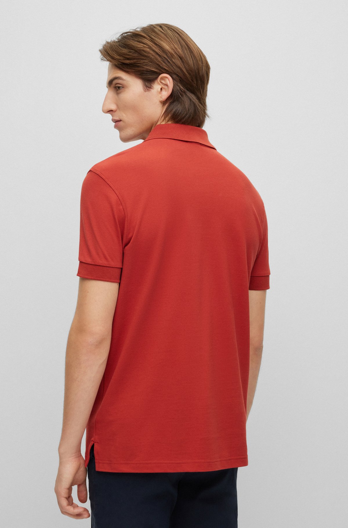 - Regular-fit polo shirt with logo embroidery